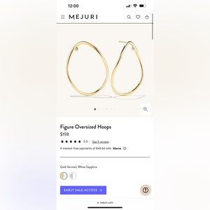 Mejuri Figure Oversized Hoops